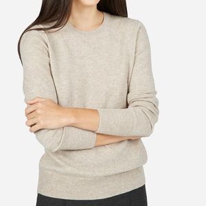 EVERLANE CASHMERE CREW OATMEAL